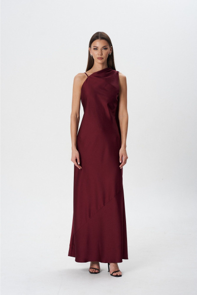 Платье Lady Line 1594 бордо - фото 3