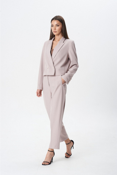 Брюки, жакет Lady Line 1593 розовый - фото 9