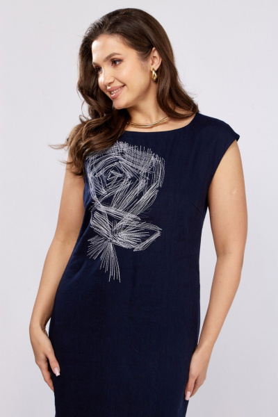 Платье MALI 425-065 синий - фото 7