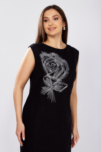 Платье MALI 425-065 черный - фото 10