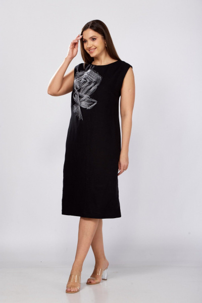 Платье MALI 425-065 черный - фото 7