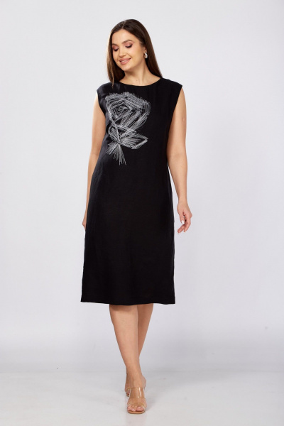 Платье MALI 425-065 черный - фото 4