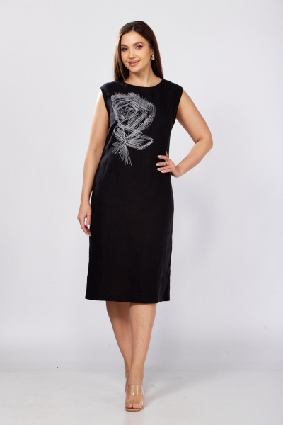 Платье MALI 425-065 черный - фото 3