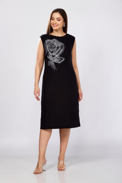 Платье MALI 425-065 черный - фото 2