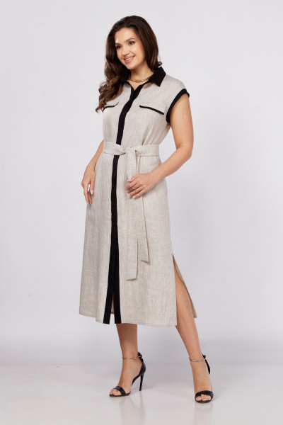 Платье MALI 425-069 натуральный - фото 8