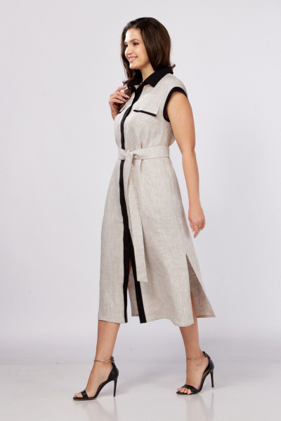 Платье MALI 425-069 натуральный - фото 7