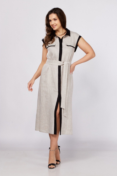 Платье MALI 425-069 натуральный - фото 6