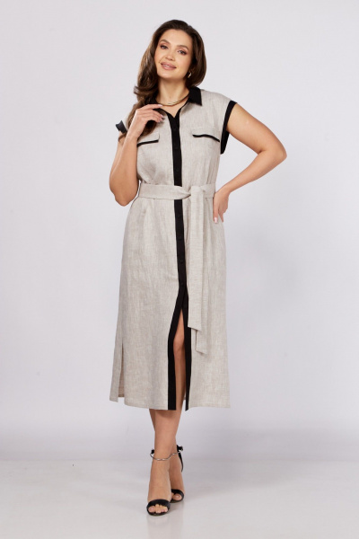 Платье MALI 425-069 натуральный - фото 2