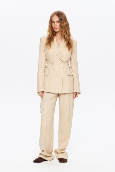 Брюки, жакет PiRS 5525 песочный - фото 5