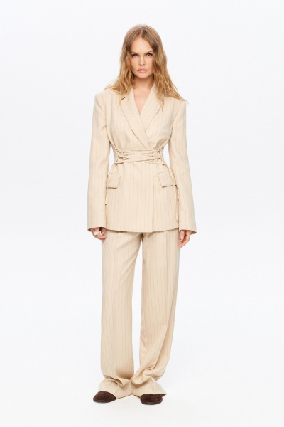 Брюки, жакет PiRS 5525 песочный - фото 1