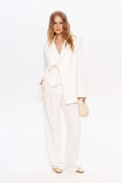 Брюки, жакет PiRS 5851 молочный - фото 6