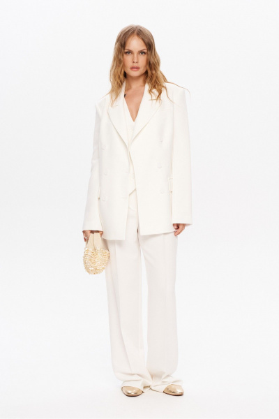 Брюки, жакет PiRS 5851 молочный - фото 4