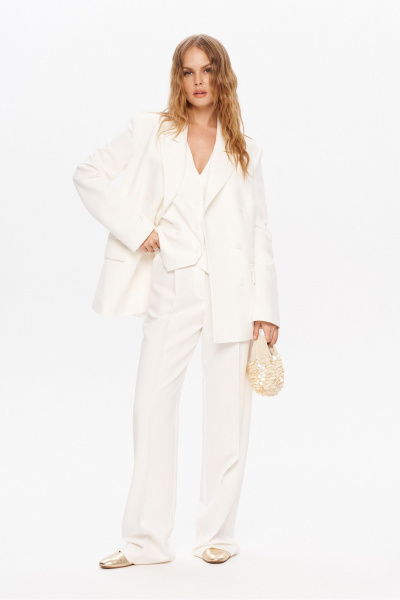 Брюки, жакет PiRS 5851 молочный - фото 3