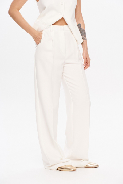 Брюки, жакет, жилет PiRS 5852 молочный - фото 8