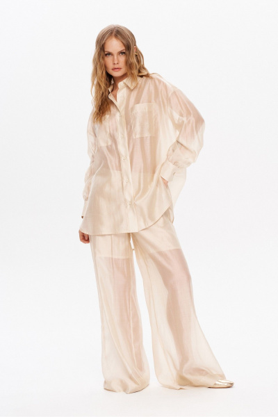 Брюки, рубашка PiRS 5932 бежевый - фото 2