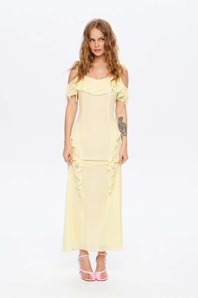 Платье PiRS 5958 желтый - фото 4
