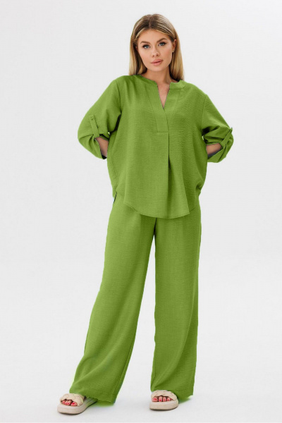 Блуза, брюки Ambera Style 2075-2 шартрез - фото 1