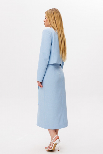 Жакет, юбка Ambera Style 2113-1 голубой - фото 4
