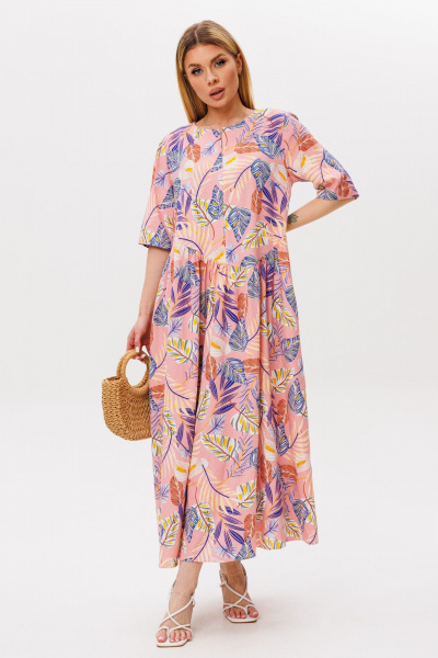 Платье Ambera Style 1059Р розовый - фото 1