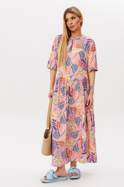 Платье Ambera Style 1059Р розовый - фото 2