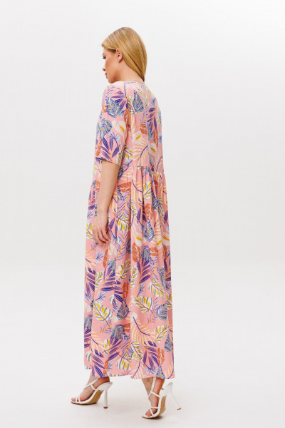Платье Ambera Style 1059Р розовый - фото 6