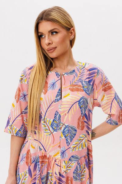 Платье Ambera Style 1059Р розовый - фото 4