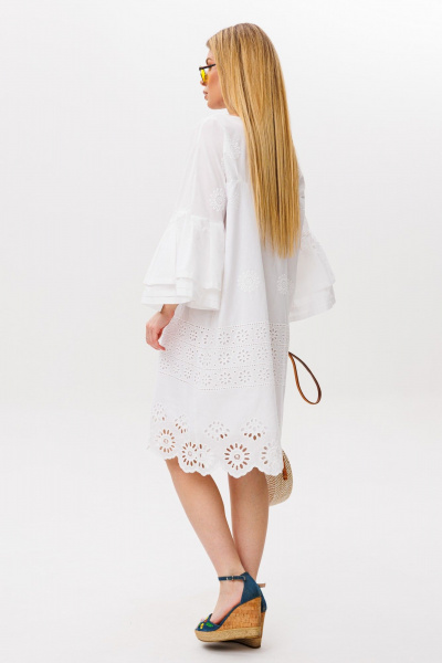 Платье Ambera Style 1119 молоко - фото 5