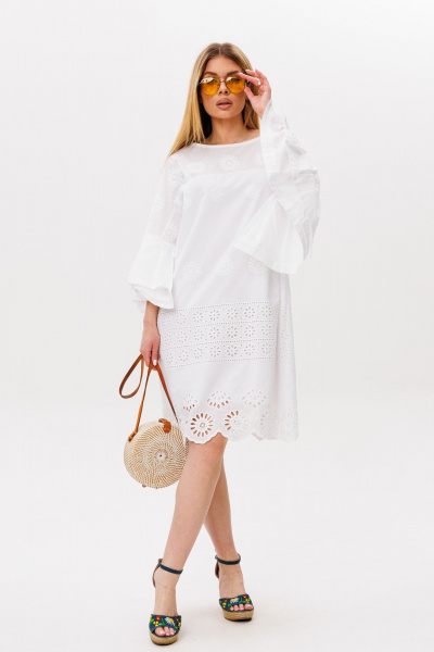 Платье Ambera Style 1119 молоко - фото 4