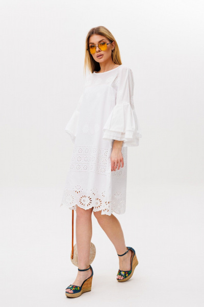 Платье Ambera Style 1119 молоко - фото 2