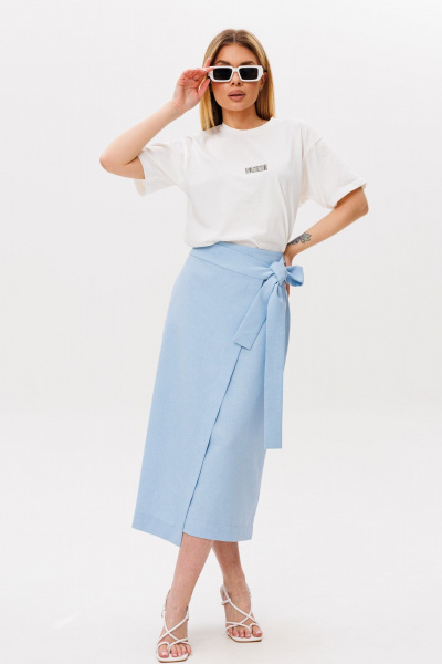 Юбка Ambera Style 1122 голубой - фото 1