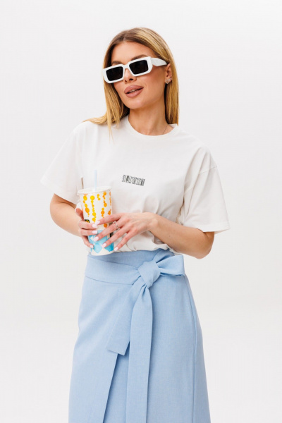 Юбка Ambera Style 1122 голубой - фото 4