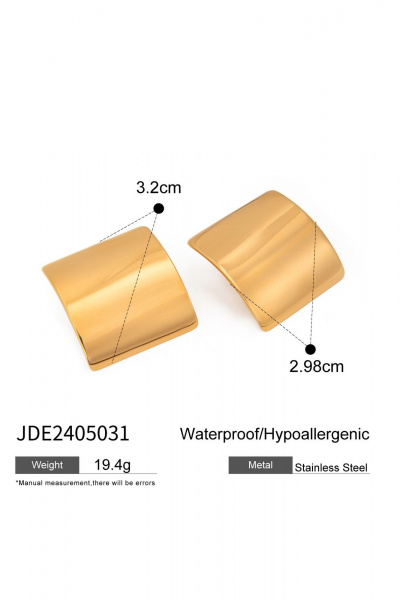 Серьги Jewelry of Dreams BS0001 золото - фото 3