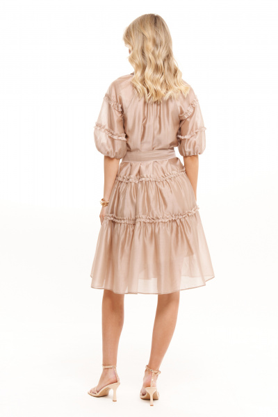 Платье Панда 19780 бежевый - фото 4