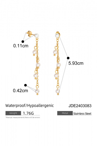 Серьги Jewelry of Dreams BS0008 золото - фото 2