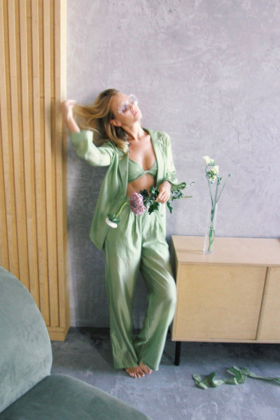 Блуза, брюки PiRS 5971 зеленое_яблоко - фото 9