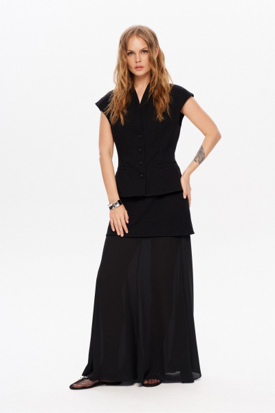 Жилет, юбка PiRS 5974 черный - фото 5