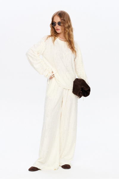 Брюки, свитшот PiRS 5989 айвори - фото 3