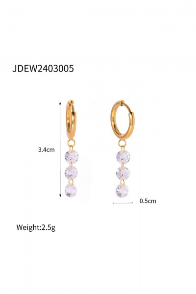 Серьги Jewelry of Dreams BS0019 золото - фото 3