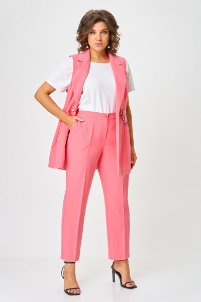 Брюки, жилет ANASTASIA MAK 1115-А коралл - фото 6