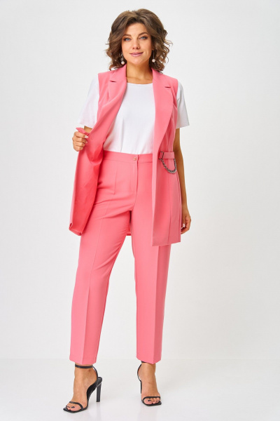 Брюки, жилет ANASTASIA MAK 1115-А коралл - фото 5