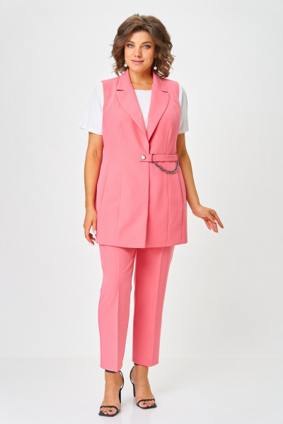 Брюки, жилет ANASTASIA MAK 1115-А коралл - фото 1
