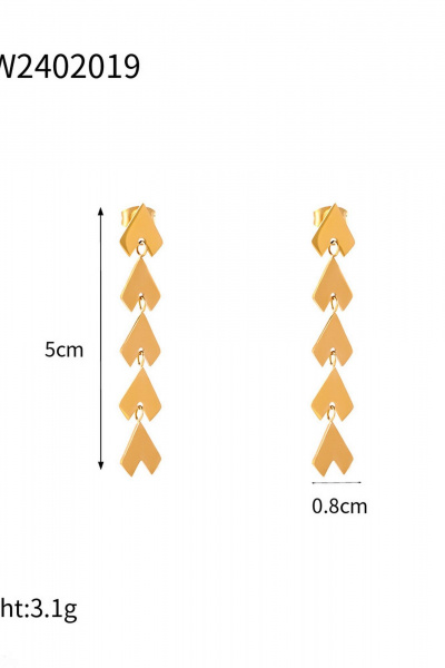 Серьги Jewelry of Dreams BS0025 золото - фото 4