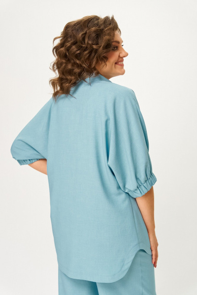 Блуза, брюки ANASTASIA MAK 1178-А бледно-голубой - фото 12