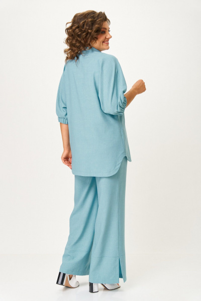 Блуза, брюки ANASTASIA MAK 1178-А бледно-голубой - фото 9