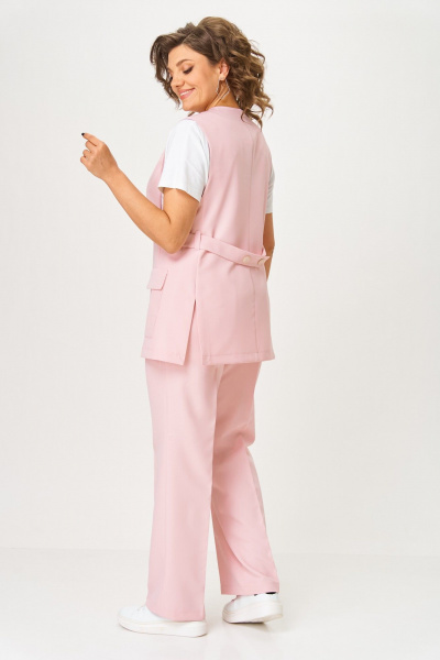 Брюки, жилет ANASTASIA MAK 1236 розовый - фото 10