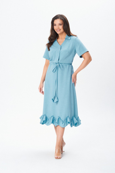 Платье ANASTASIA MAK 1250 бледно-голубой - фото 1