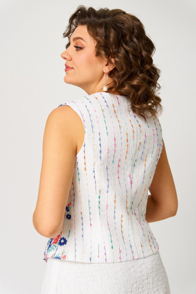 Жилет, юбка ANASTASIA MAK 1251 молочный - фото 7