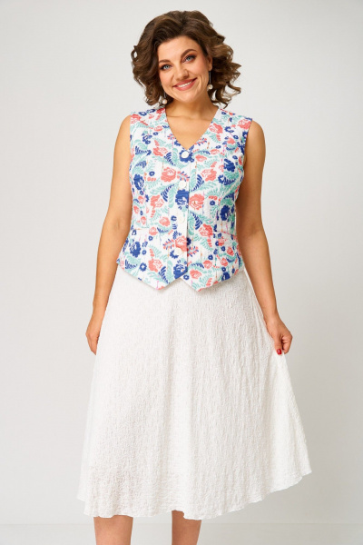 Жилет, юбка ANASTASIA MAK 1251 молочный - фото 3