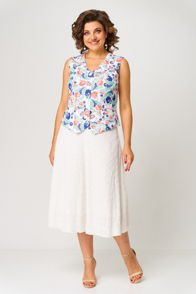 Жилет, юбка ANASTASIA MAK 1251 молочный - фото 1