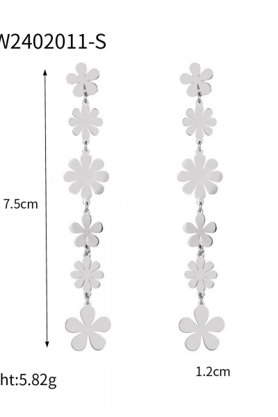 Серьги Jewelry of Dreams BS0029 серебро - фото 3